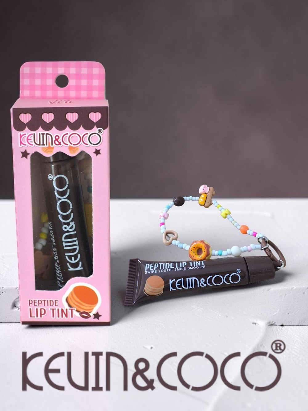 KEVIN & COCO Peptide Lip Tint with Keychain-04 VEIL